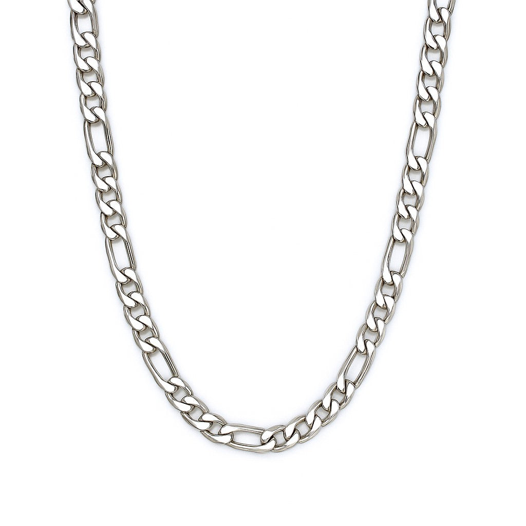 Sterling Silver Figaro Link 120 Gauge 16" Chain
