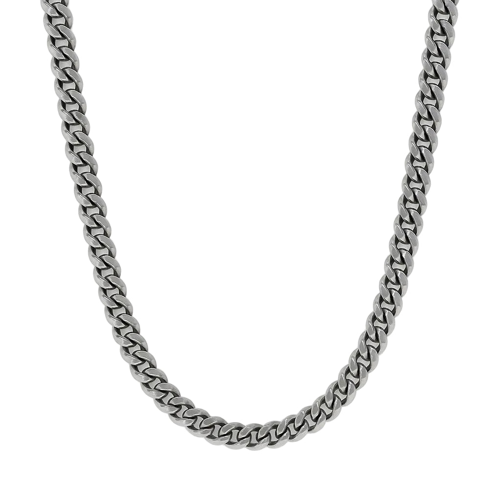Rhodium Plated 3mm Miami Cuban Link Chain