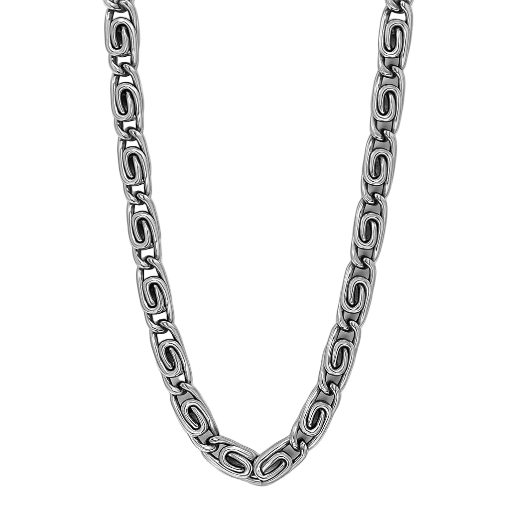 Stainless Steel 5.2mm High Polish Snail Link 24" Chain