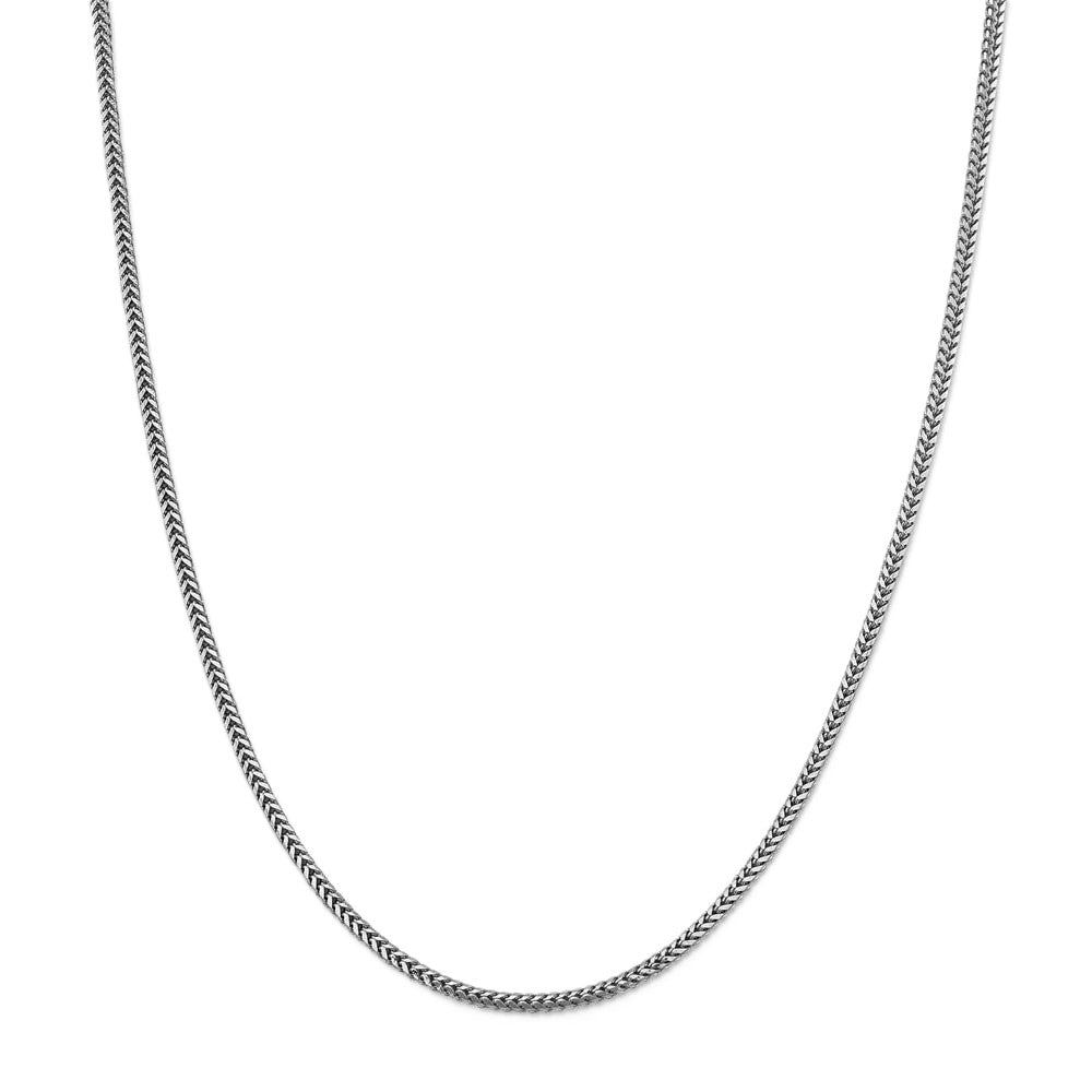 Sterling Silver 2.25mm Franco Link 16" Chain