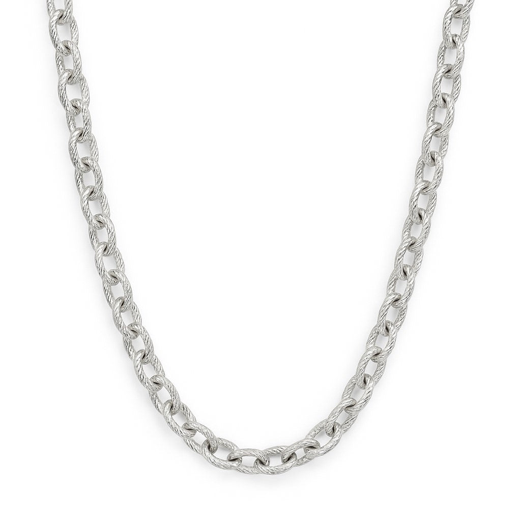 Sterling Silver 5.7mm Rolo Link 34" Chain