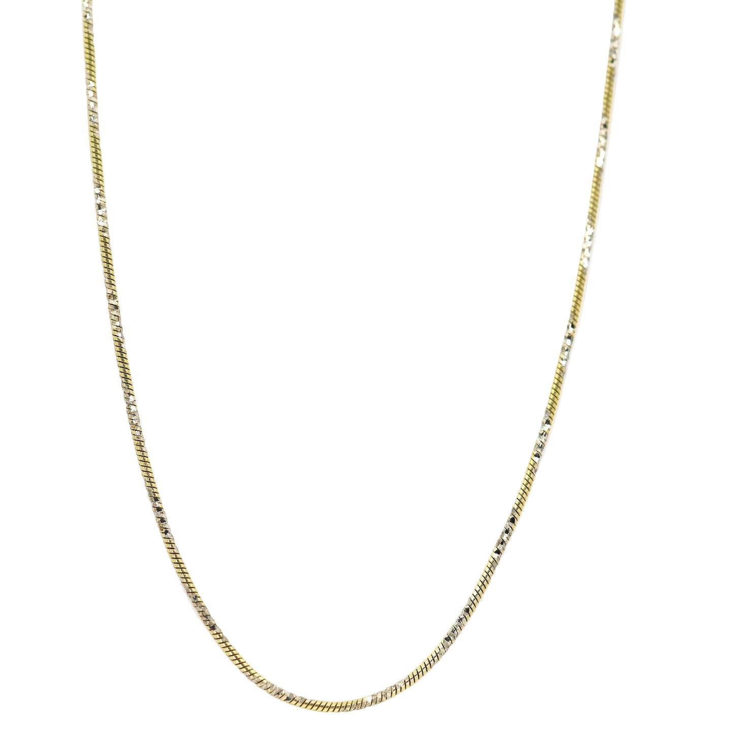 14K Gold Plated .85mm Sparkle Link 18" Chain