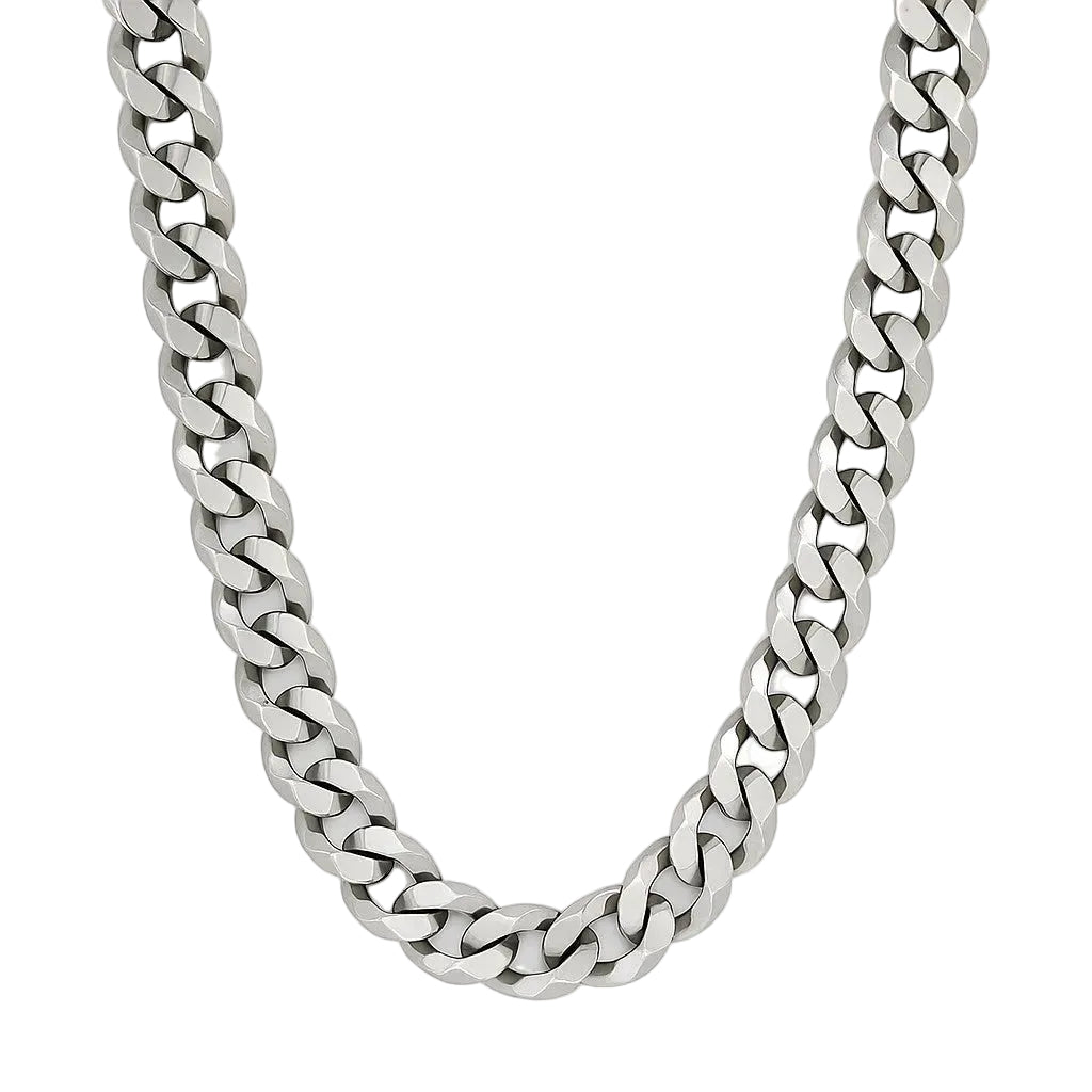 Sterling Silver 150 Gauge Curb Link 18" Chain
