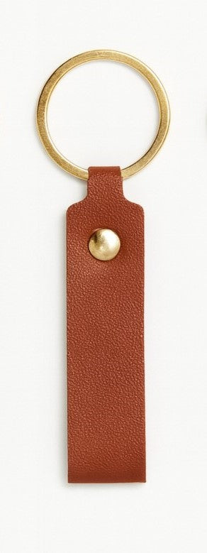 Engravable Vegan Leather Keychain