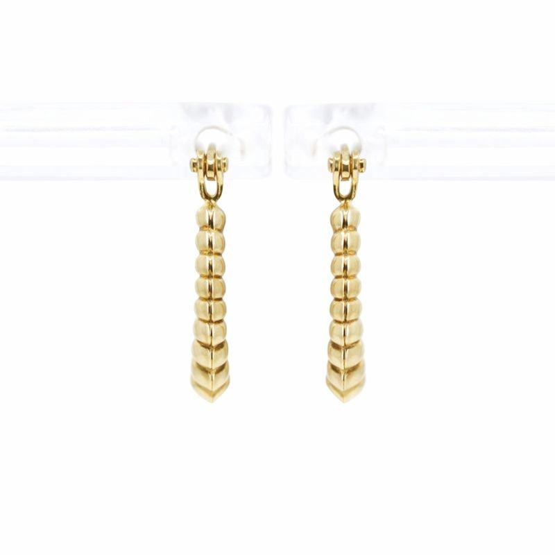 10K Yellow Gold High Polish Shrimp Design Hoops