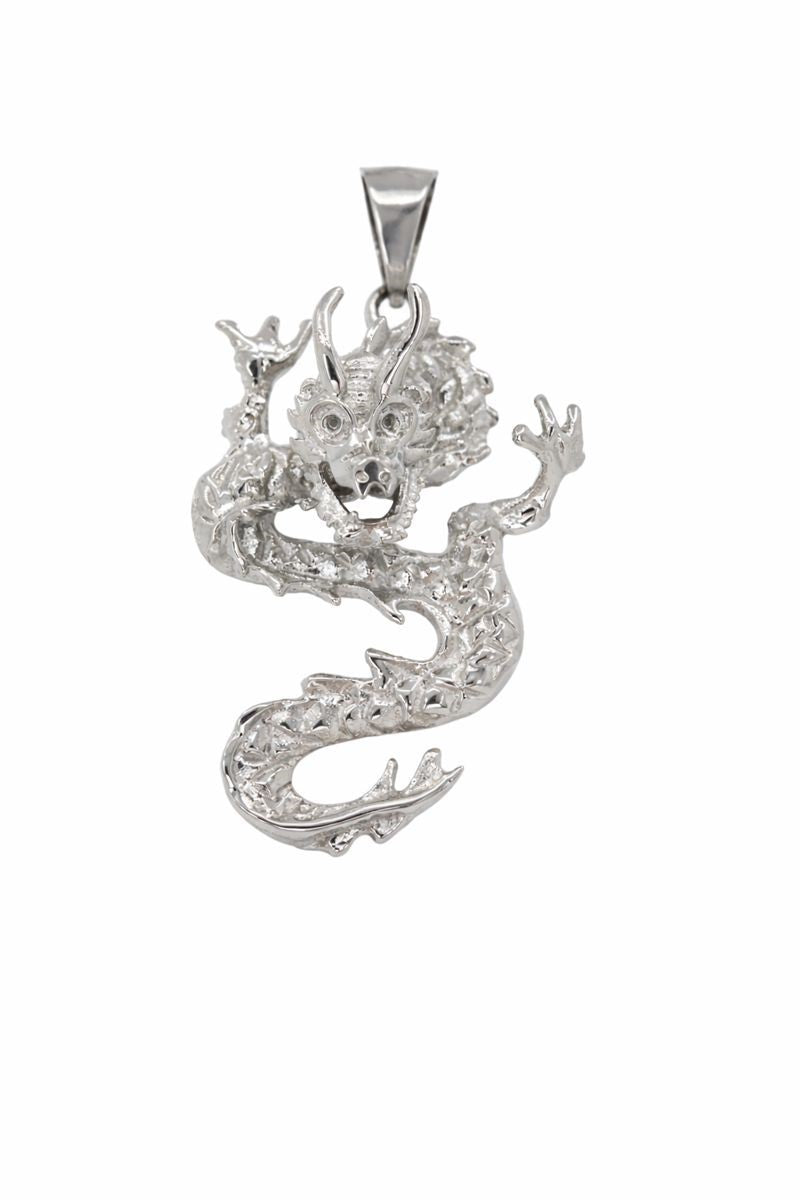 Stainless Steel High Polish Dragon Pendant