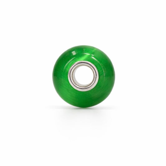 Sterling Silver Green Murano Glass Bead Charm