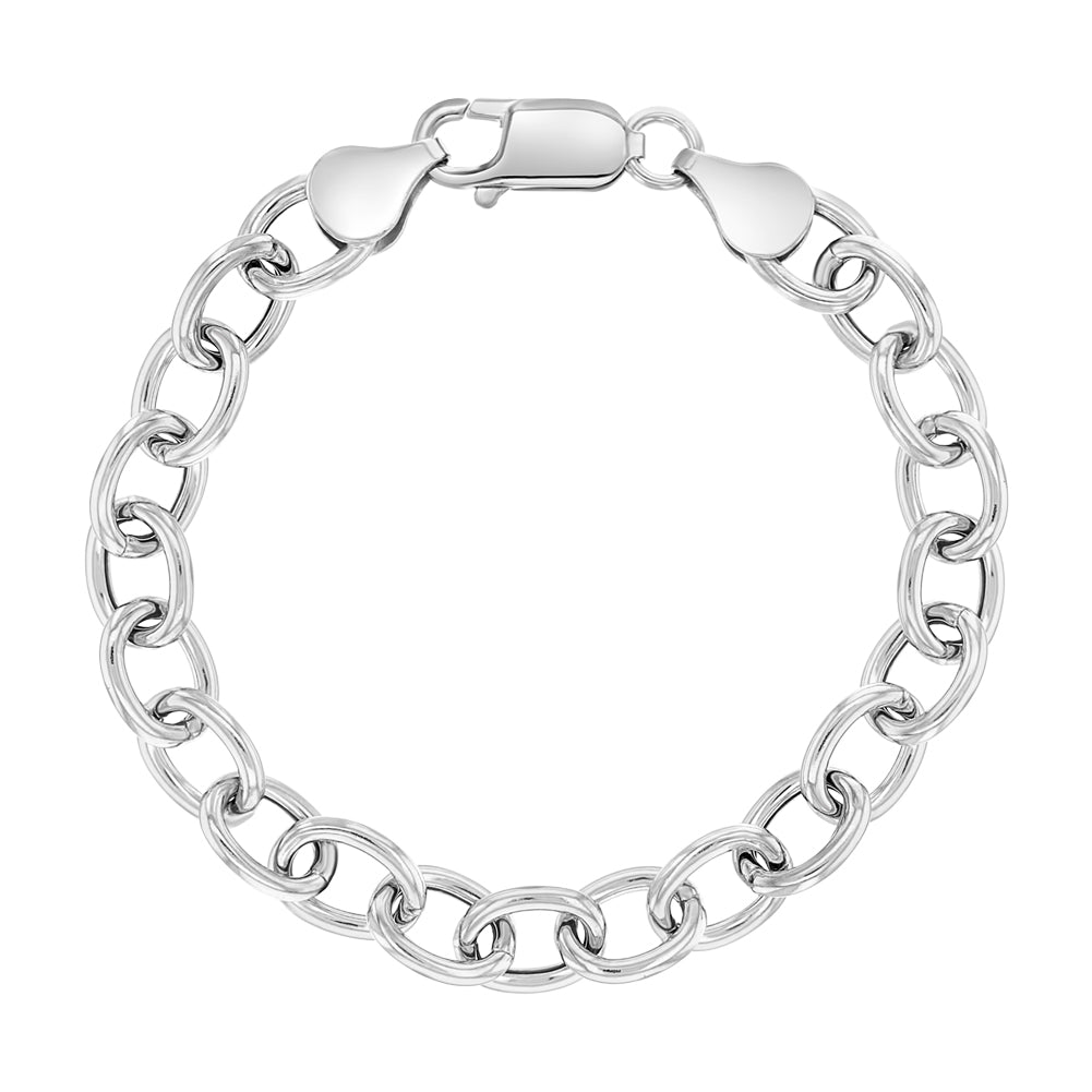 Sterling Silver Traditional Link 5" Children's Bracelet