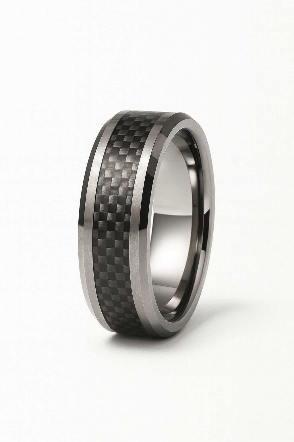 Tungsten Carbon Fiber High Polish Band
