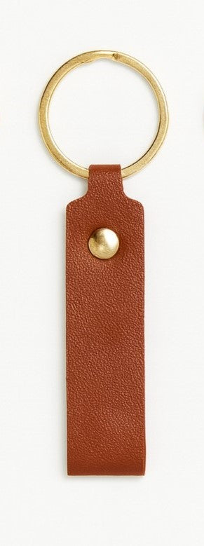 Engravable Vegan Leather Keychain