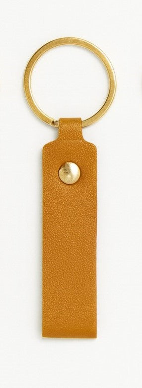Engravable Vegan Leather Keychain