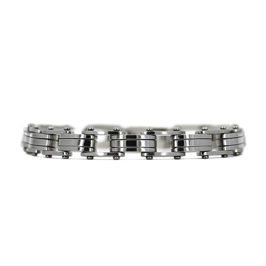 Stainless Steel High Polish Bicycle Link 8.5" Bracelet