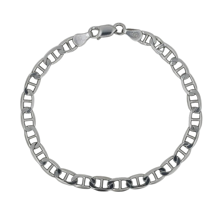 Sterling Silver 120 Gauge Gucci Link 8" Bracelet