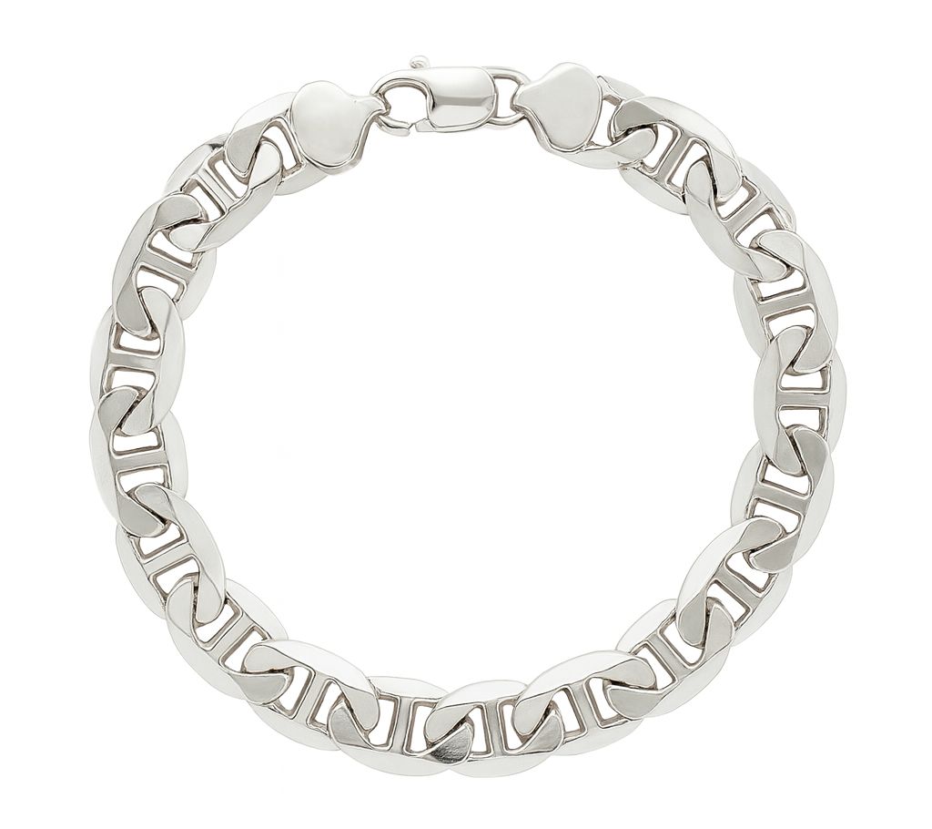 Sterling Silver 250 Gauge Gucci Link 8" Bracelet