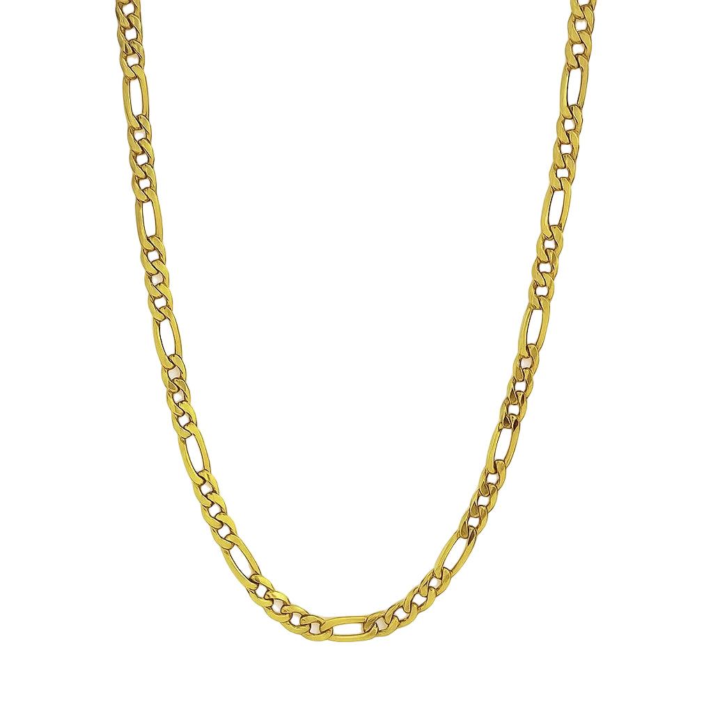 14K Gold Plated 80 Gauge Figaro Link Chain
