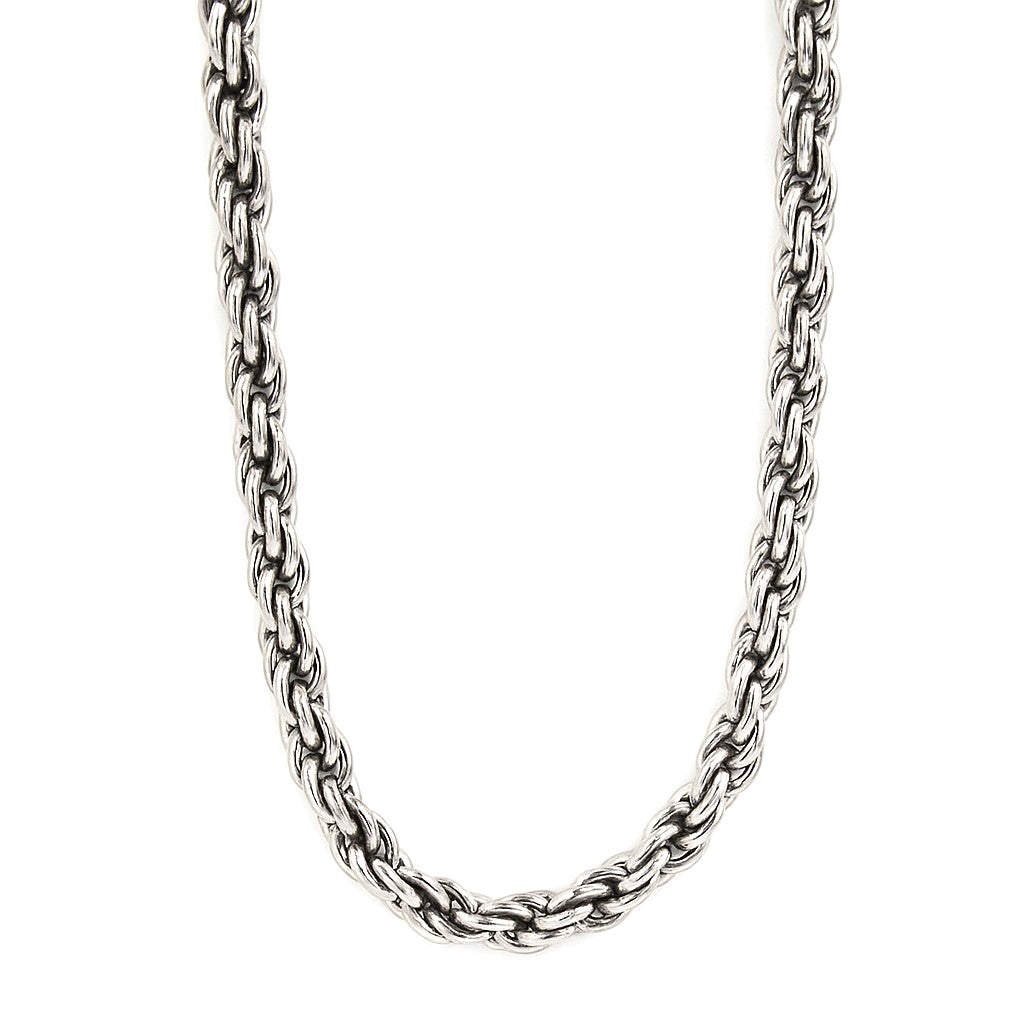 Sterling Silver 2.6mm Solid Rope Chain