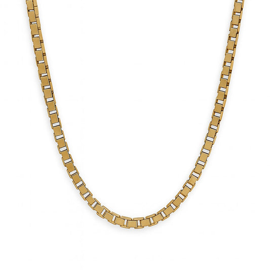 14K Gold Plated 3.0mm Box Link Chain