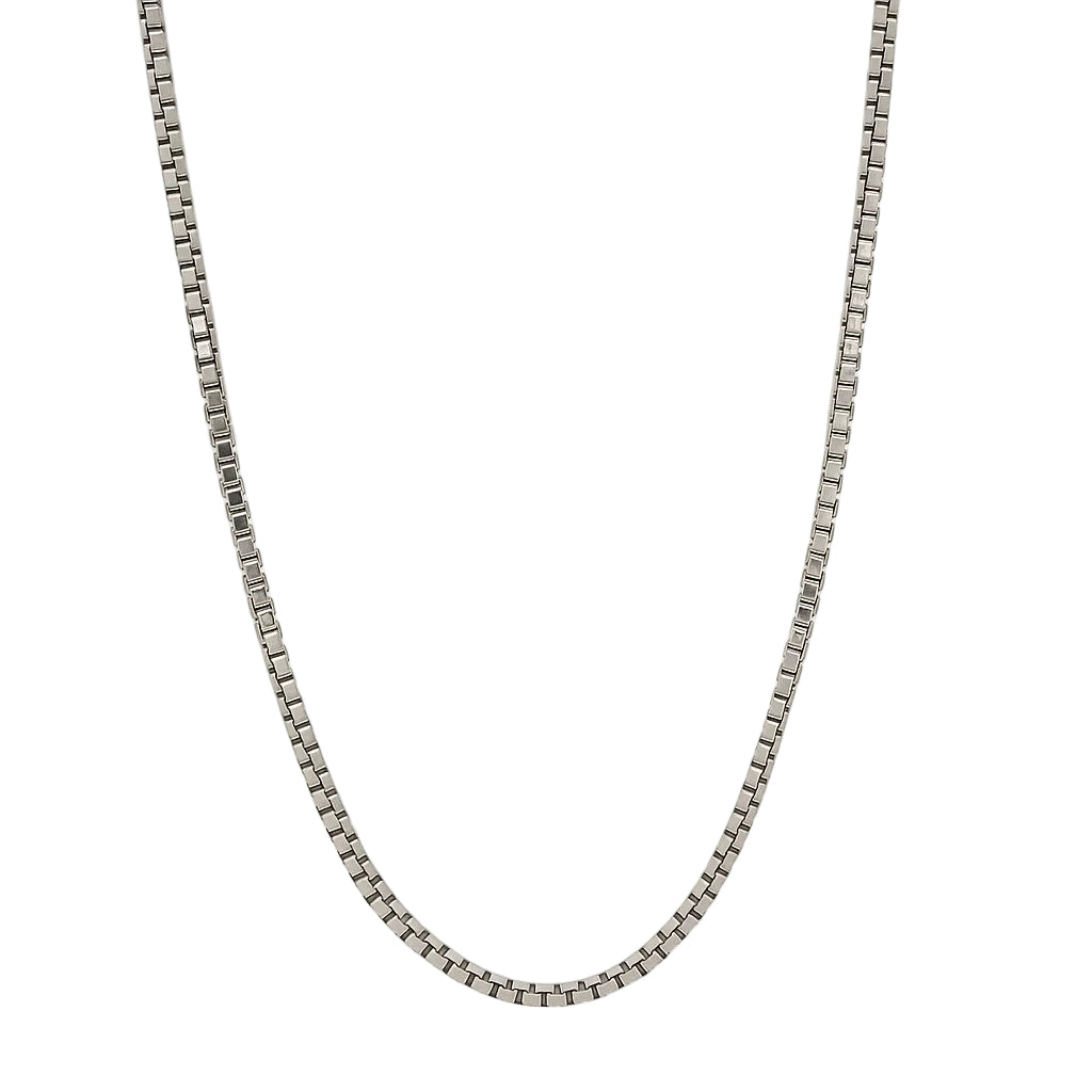Sterling Silver 1.5mm Box Link 16" Chain