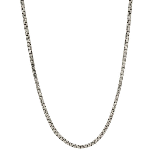 Sterling Silver 1.5mm Box Link 16" Chain