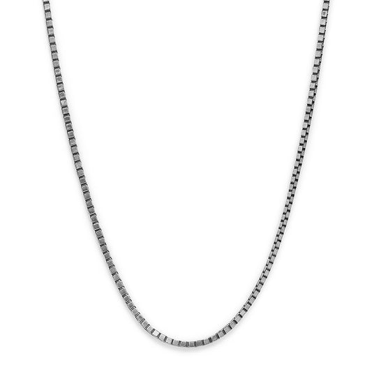 Sterling Silver 0.7mm Box Link 16" Chain