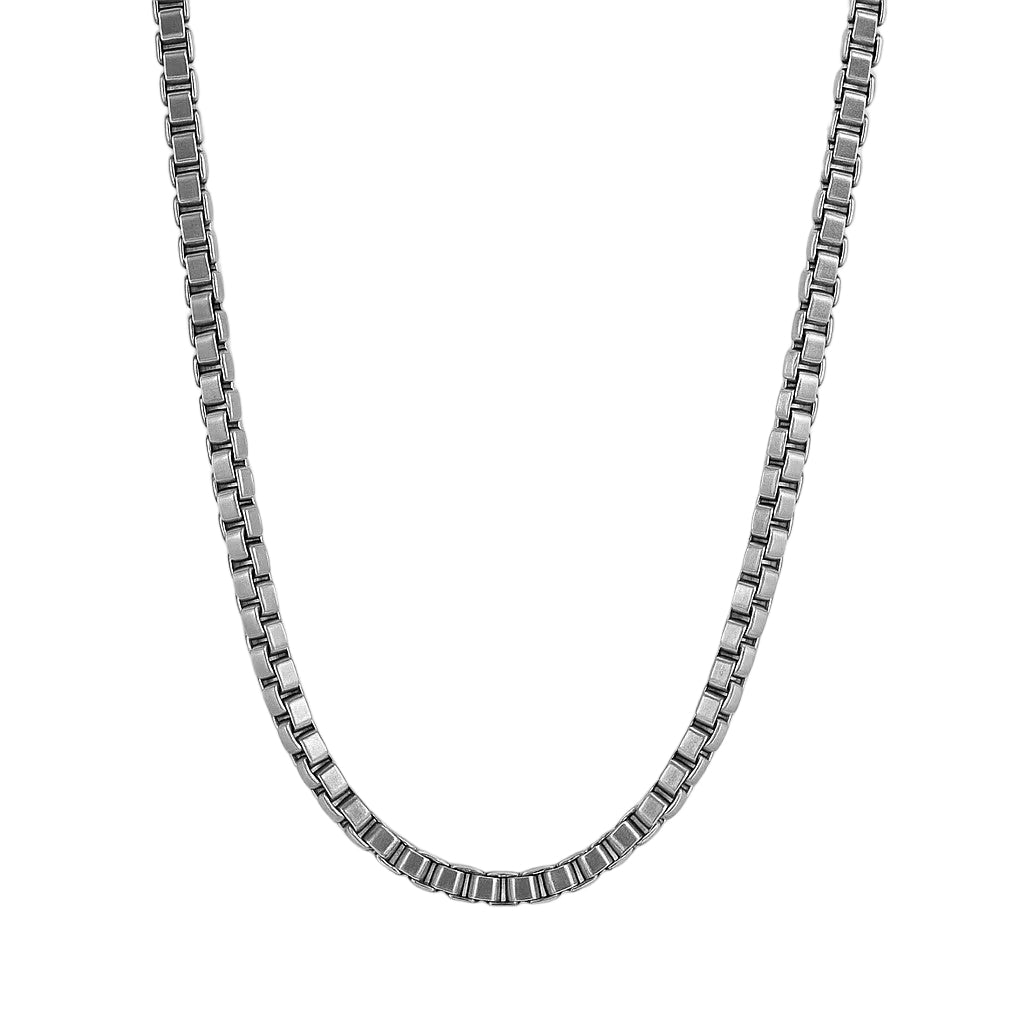 Rhodium Plated 1.8mm Box Link 18" Chain
