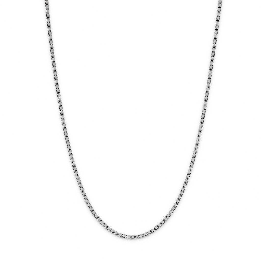 Sterling Silver 1.1mm Box Link 24" Chain