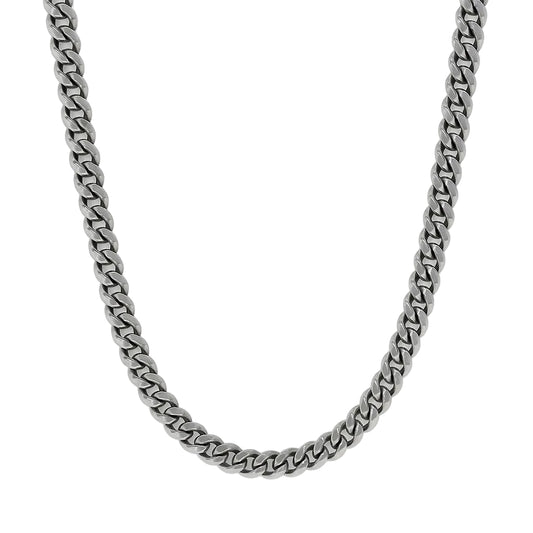 Rhodium Plated 3mm Miami Cuban Link Chain