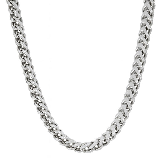 Sterling Silver 4.5mm Franco Link 22" Chain
