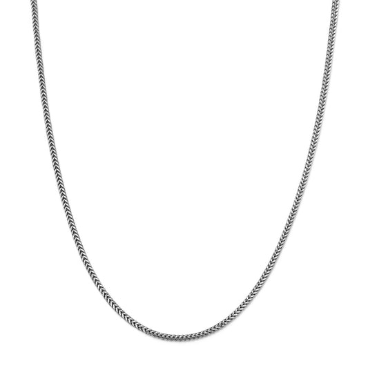 Sterling Silver 2.25mm Franco Link 16" Chain
