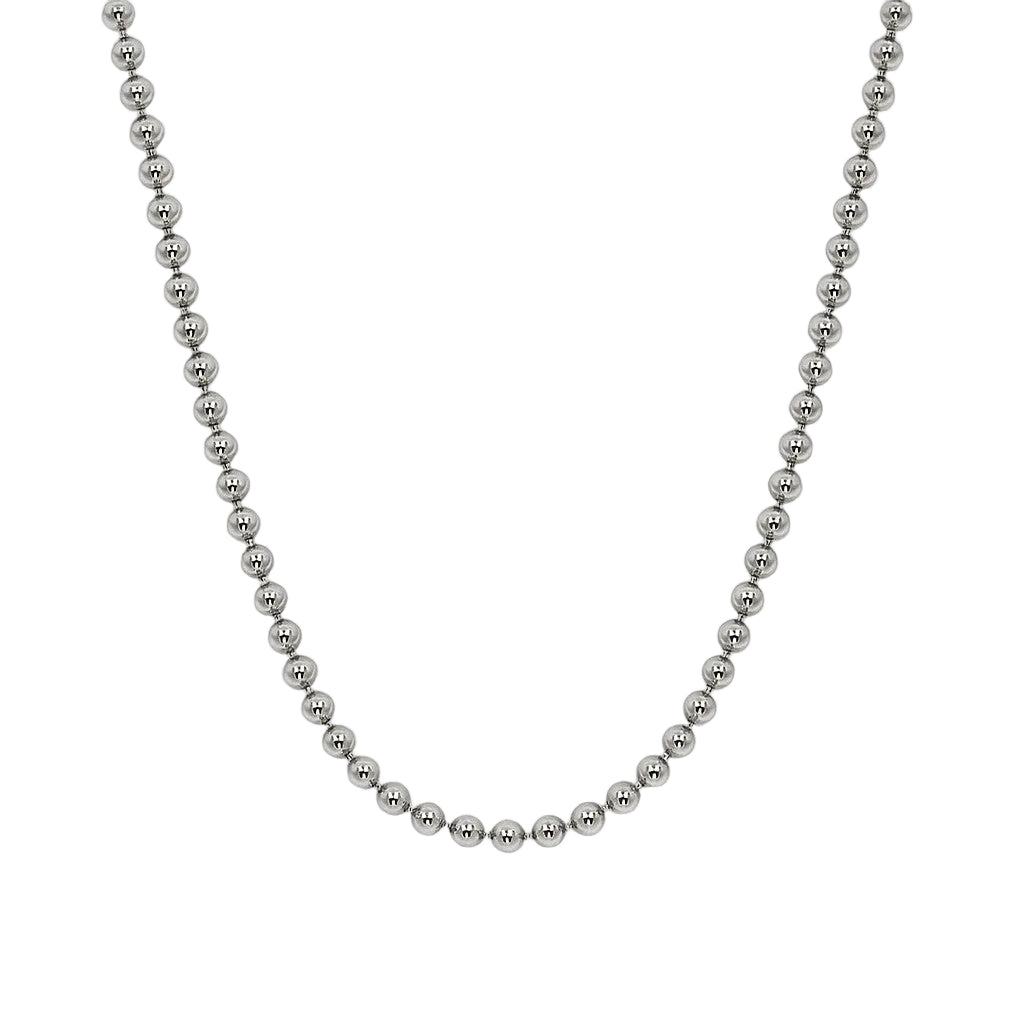 Sterling Silver 2mm Bead Link Chain