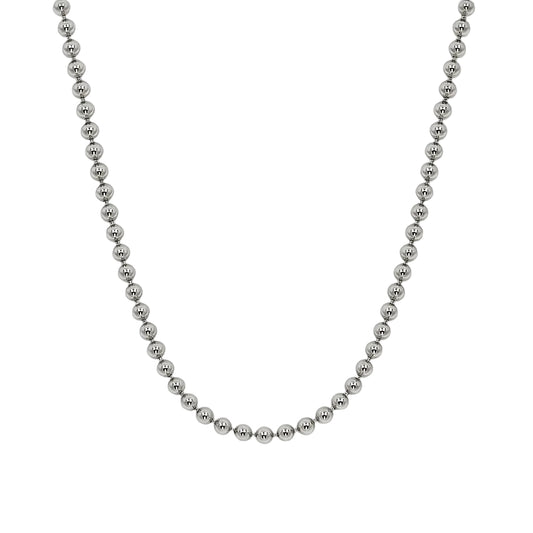 Sterling Silver 2mm Bead Link Chain