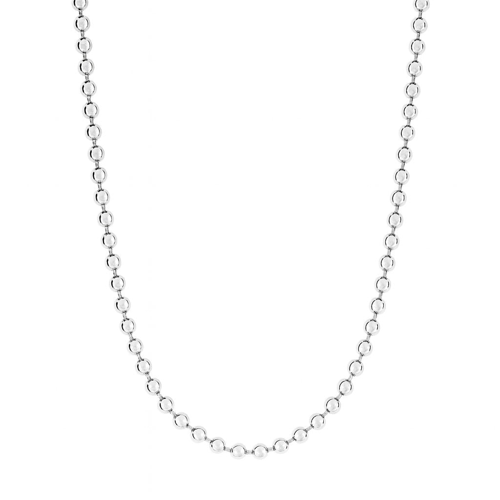 Sterling Silver 0.7mm Bead Link 16" Chain