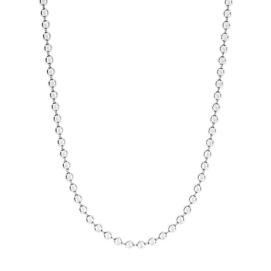 Sterling Silver 0.7mm Bead Link 16" Chain