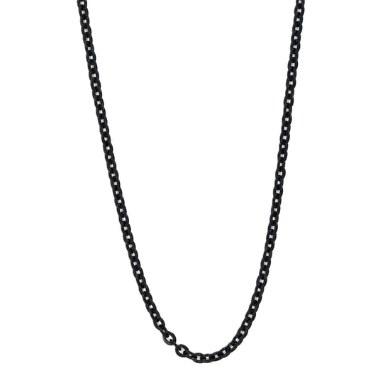 Black Rhodium Plated 2.3mm Cable Link Chain