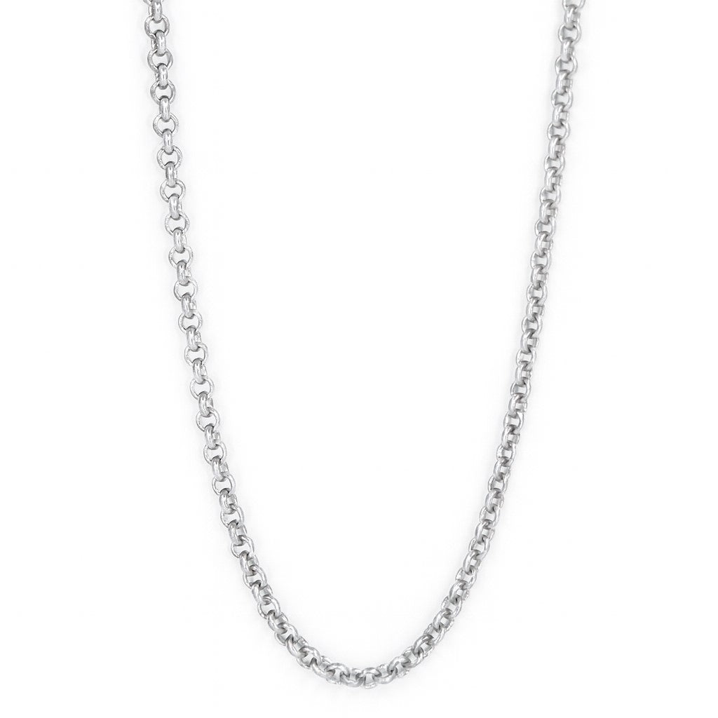 Sterling Silver 2.5mm Oval Rolo 20" Chain