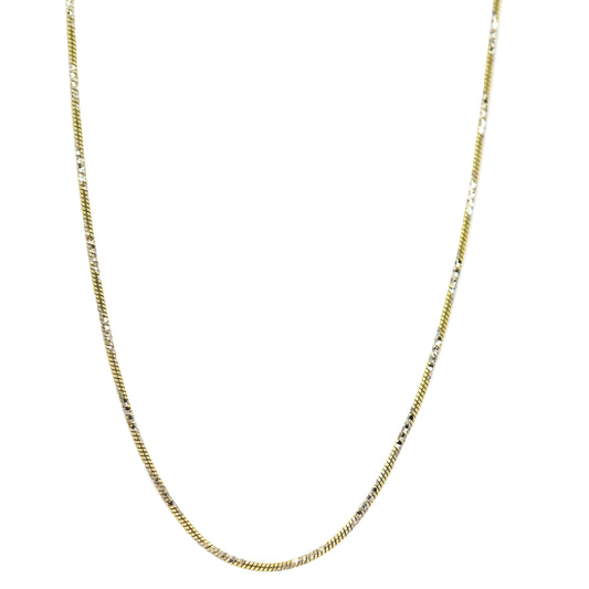 14K Gold Plated .85mm Sparkle Link 18" Chain