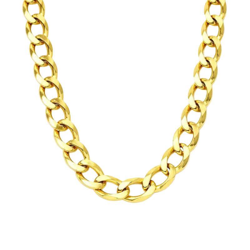 4K Gold-Plated 120 Gauge Curb Link Chain