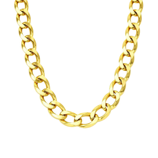 4K Gold-Plated 120 Gauge Curb Link Chain