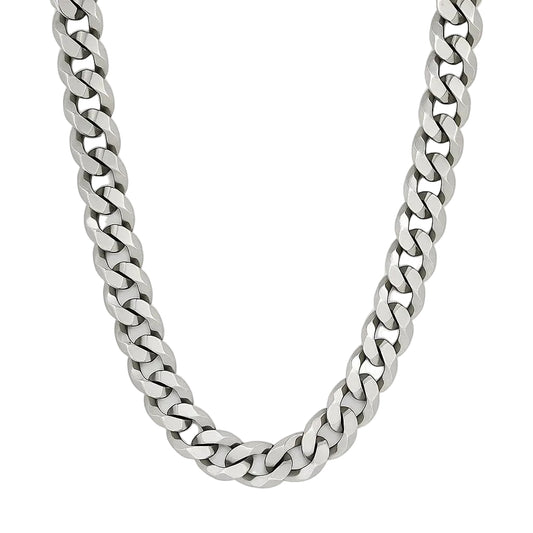 Sterling Silver 150 Gauge Curb Link 18" Chain