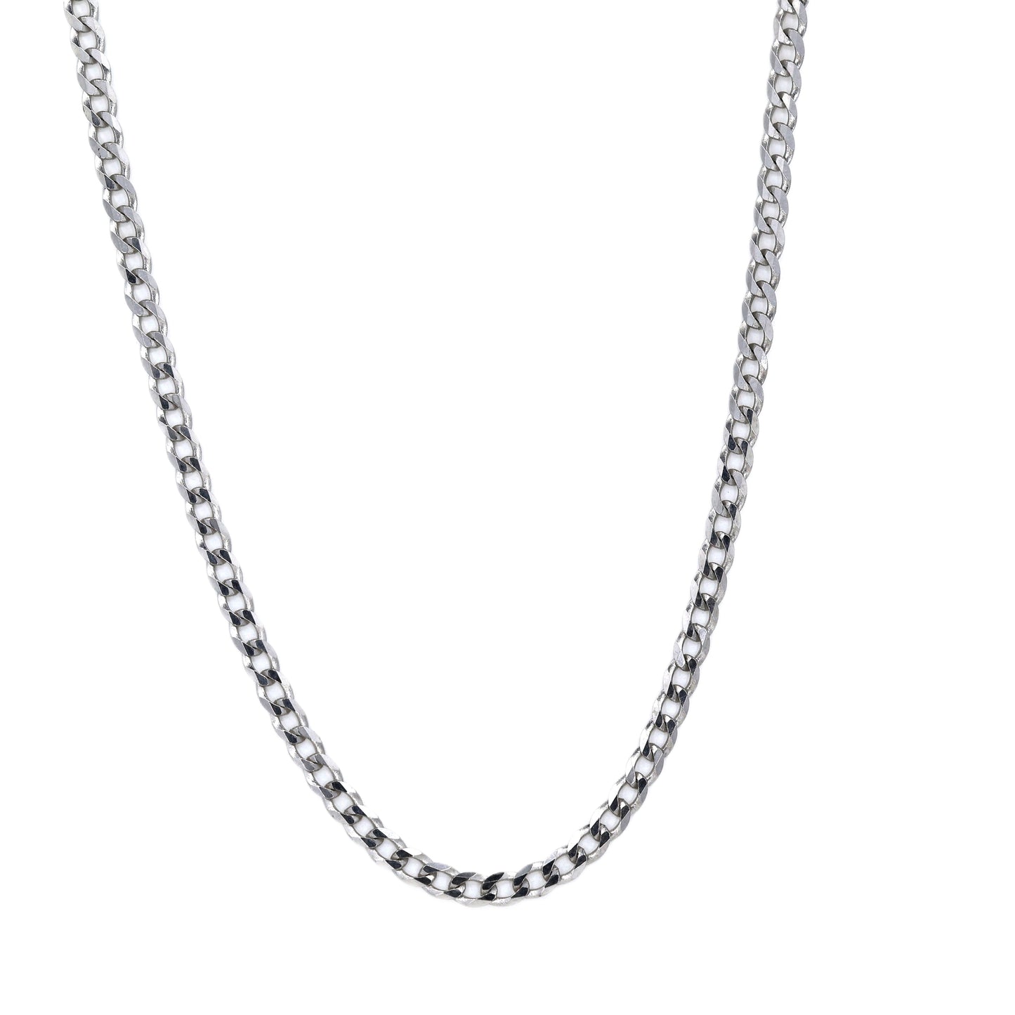 Sterling Silver 2.5mm Curb Link 18" Chain