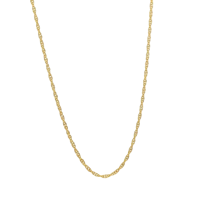 Gold Filled Diamond-Cut Sparkle Rope 18" Chain