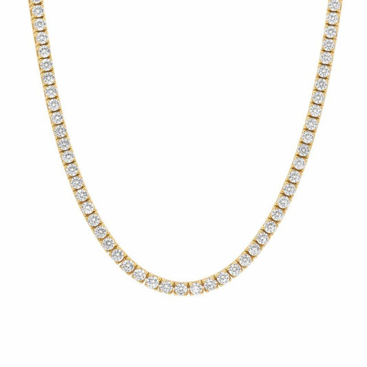 14K Gold Plated 2.5mm CZ Necklace