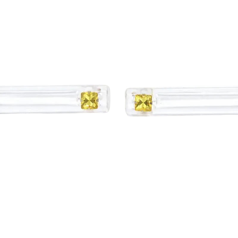 10k Yellow Gold Citrine 3mm Stud Earrings
