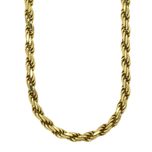 Gold Plated 6mm Rope  22" Chain
