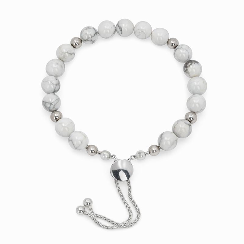 Sterling Silver Jasper Adjustable Bolo Bracelet