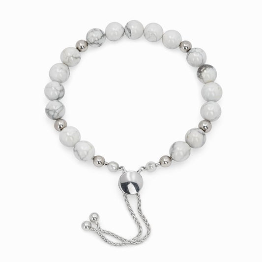 Sterling Silver Jasper Adjustable Bolo Bracelet
