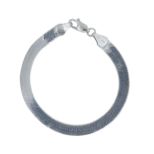 Sterling Silver 6" 5.50mm Herringbone Children's Bracelet