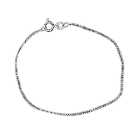 Sterling Silver 7" 1.50mm Curb Link Bracelet