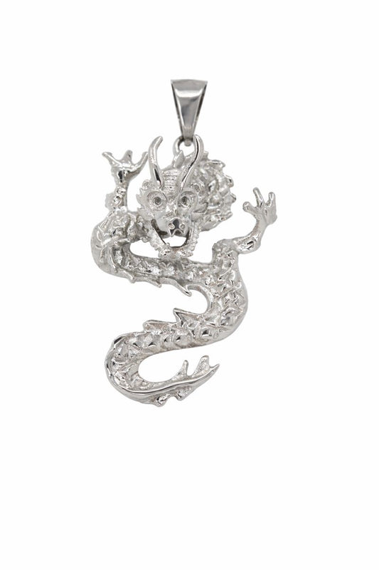 Stainless Steel High Polish Dragon Pendant