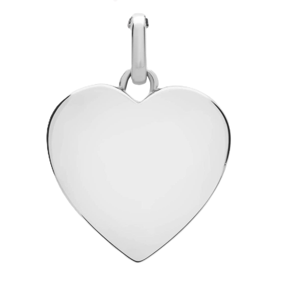 Sterling Silver High Polish Engravable Heart Pendant